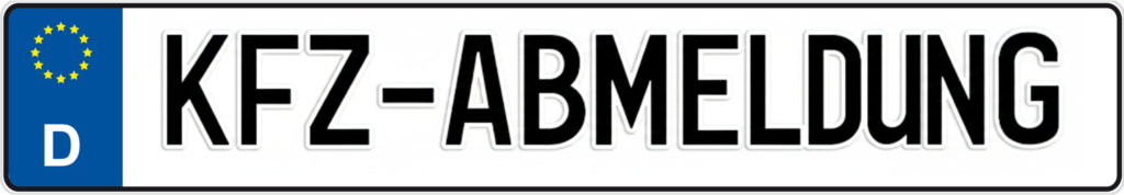 KFZ-Abmeldung